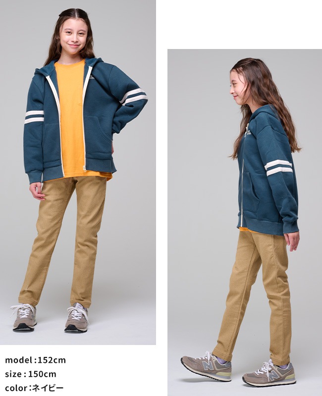 クリフメイヤー[公式] あたたか袖ラインパーカー KIDS J2527836