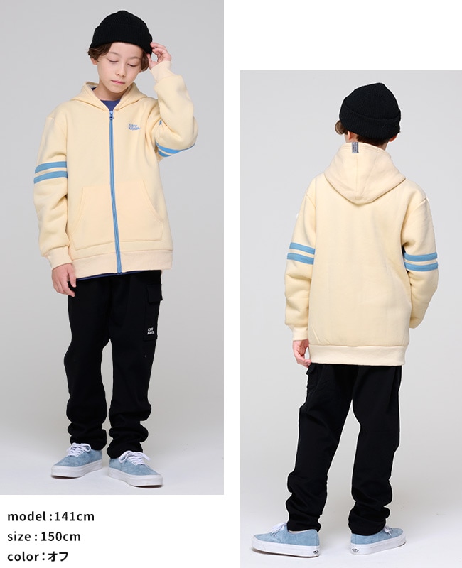 クリフメイヤー[公式] あたたか袖ラインパーカー KIDS J2527836 | KIDS