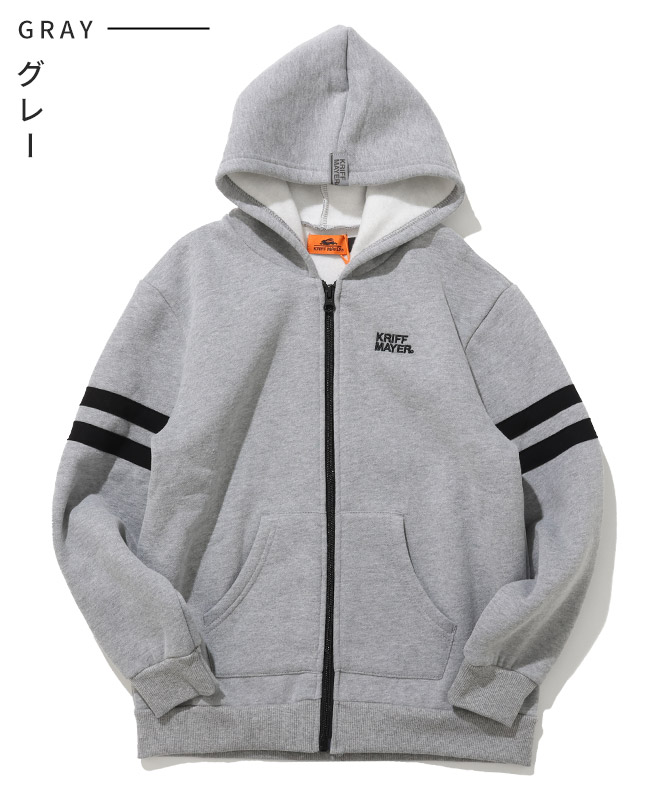 クリフメイヤー[公式] あたたか袖ラインパーカー KIDS J2527836