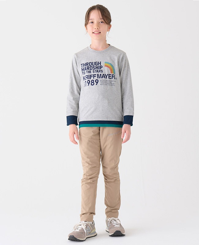 クリフメイヤー[公式] 袖ペロ切替T KIDS 2417211K