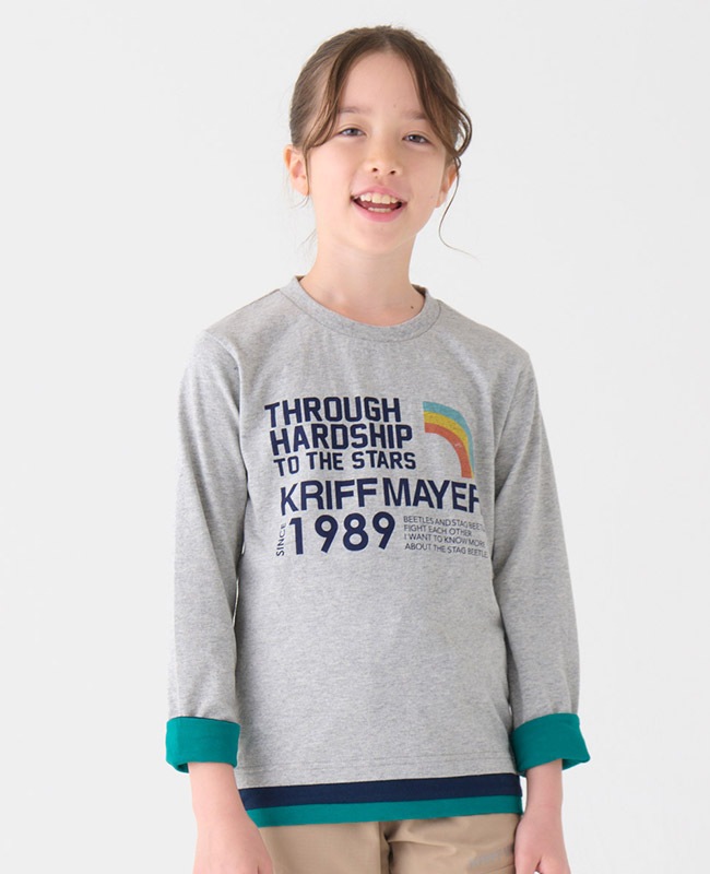 クリフメイヤー[公式] 袖ペロ切替T KIDS 2417211K