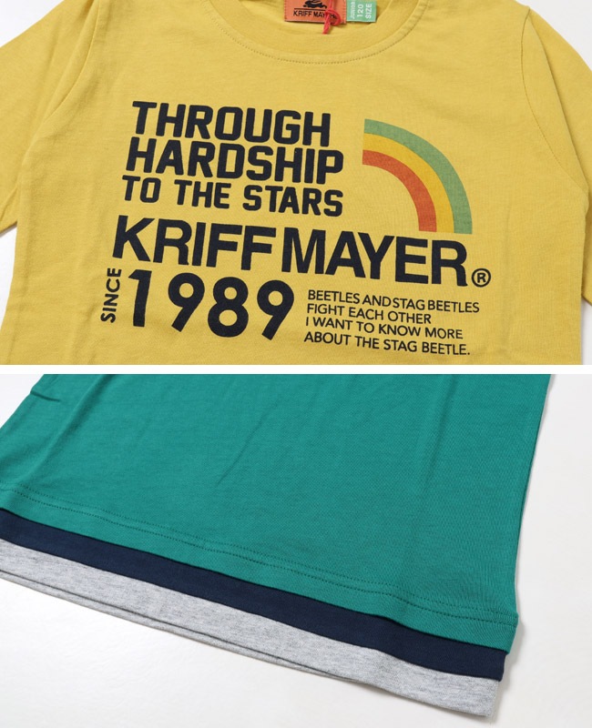 クリフメイヤー[公式] 袖ペロ切替T KIDS 2417211K