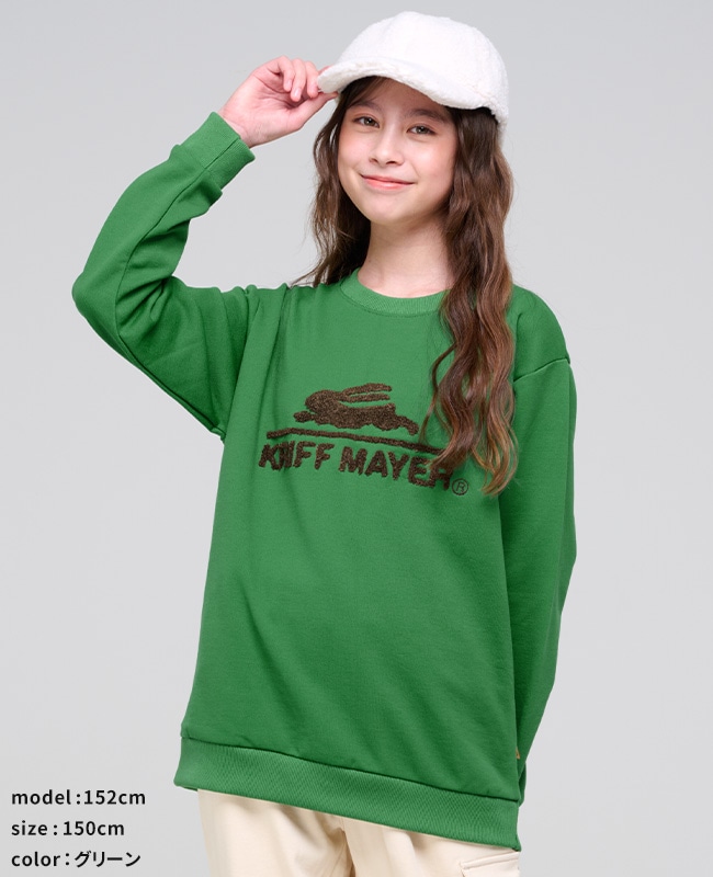 クリフメイヤー[公式] サガラ刺繍裏起毛クルー(ロゴ) KIDS J2527830