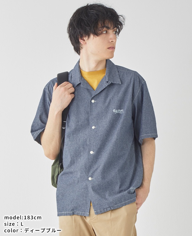 クリフメイヤー[公式] シャンブレー開襟シャツ MENS 2454000