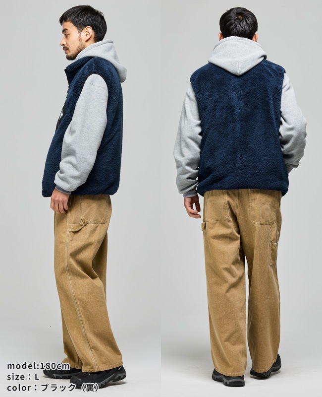 Blue Greed ボアベストベージュ 38 ブルーグリード ファー クリフメイヤー[公式] ひっくりベスト MENS 2612800 | MENS メンズ