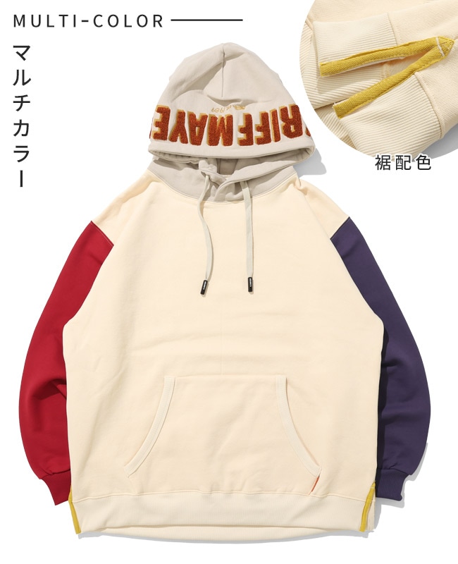 クリフメイヤー[公式] サガラ刺繍裏起毛パーカー(フードロゴ) LADYS