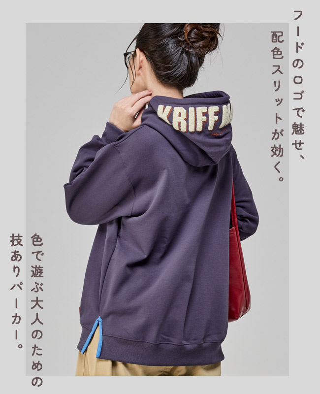 クリフメイヤー[公式] サガラ刺繍裏起毛パーカー(フードロゴ) LADYS W2527821