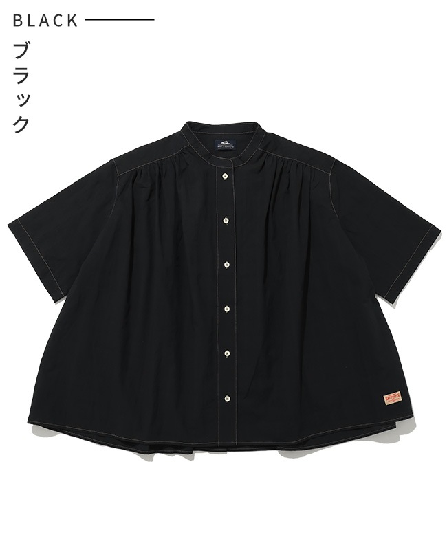 クリフメイヤー[公式] ボックスギャザー半袖シャツ LADYS W2545115