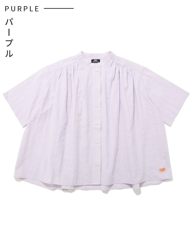 クリフメイヤー[公式] ボックスギャザー半袖シャツ LADYS W2545115
