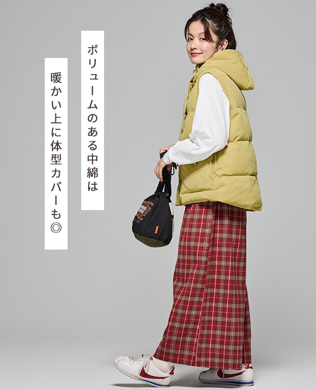 クリフメイヤー[公式] 中綿フードベスト LADYS W2517824 | LADYS