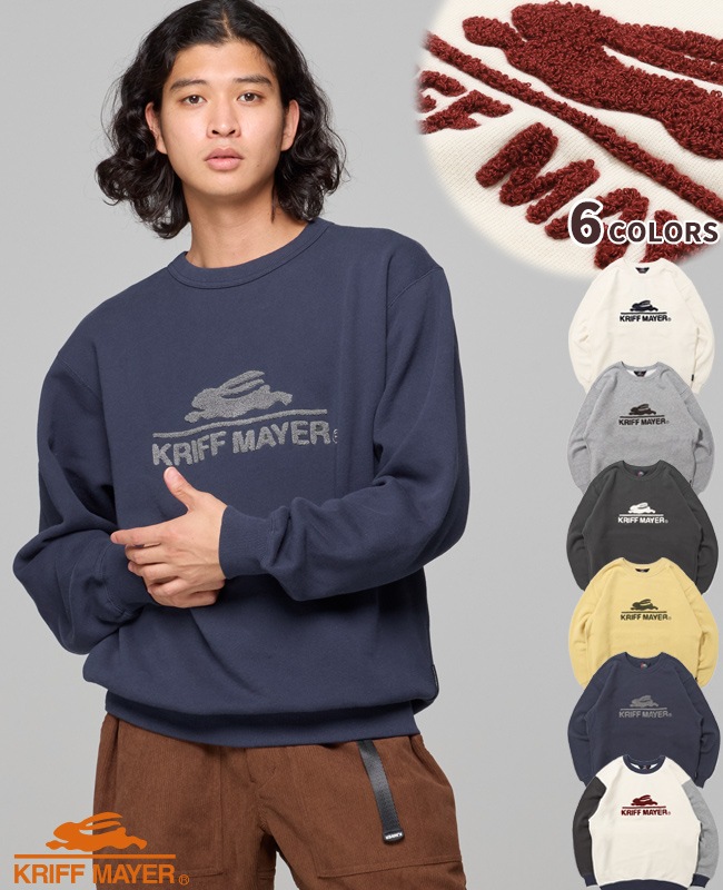 クリフメイヤー[公式] サガラ刺繍裏起毛クルー(ロゴ) MENS 2623104