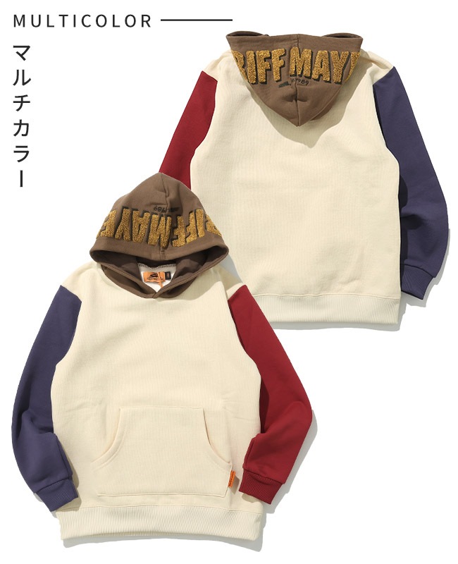 クリフメイヤー[公式] サガラ刺繍裏起毛パーカー(フードロゴ) KIDS J2527831