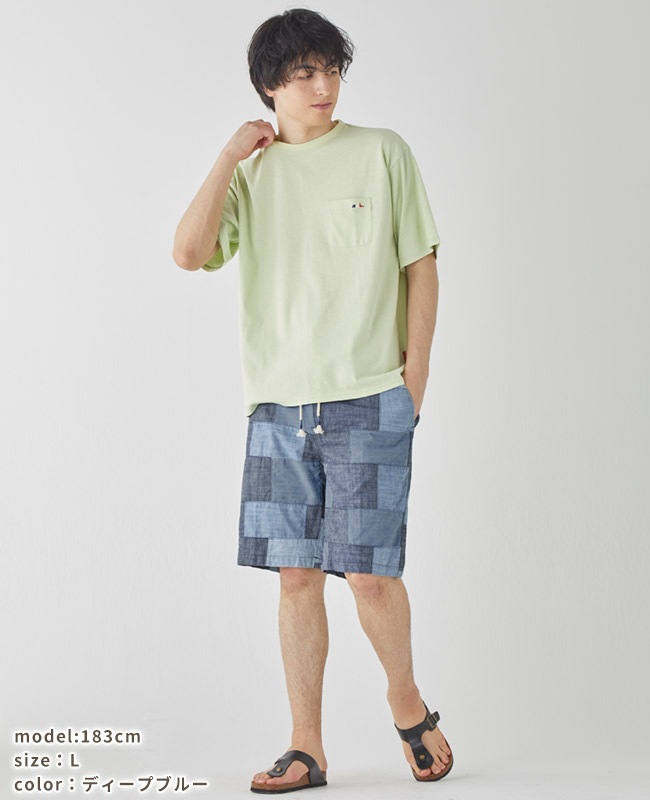 クリフメイヤー[公式] デニムパッチワークショーツ MENS 2453104