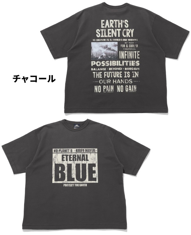 クリフメイヤー[公式] やわらかヘビー天竺T(BLUE) MENS 2545142