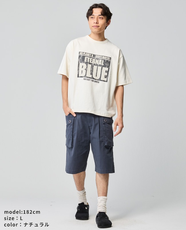 クリフメイヤー[公式] やわらかヘビー天竺T(BLUE) MENS 2545142
