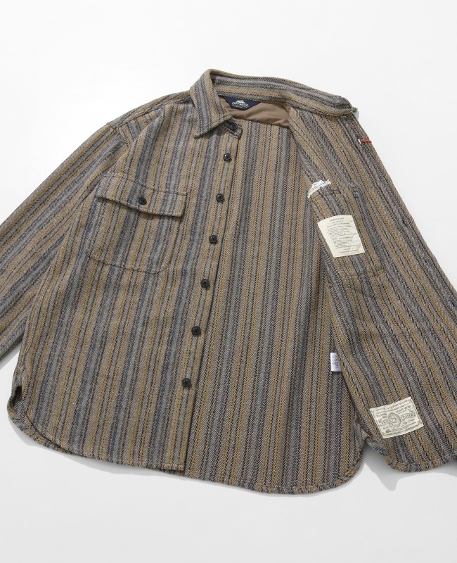 クリフメイヤー[公式] ブランケットCPOネルシャツ MENS 2615104