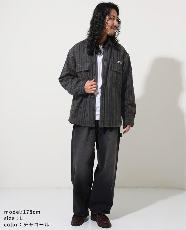 クリフメイヤー[公式] ブランケットCPOネルシャツ MENS 2615104
