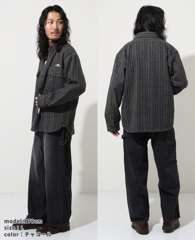 クリフメイヤー[公式] ブランケットCPOネルシャツ MENS 2615104