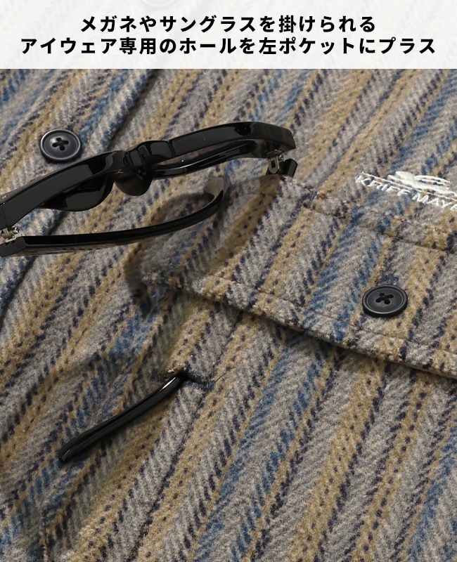 クリフメイヤー[公式] ブランケットCPOネルシャツ MENS 2615104