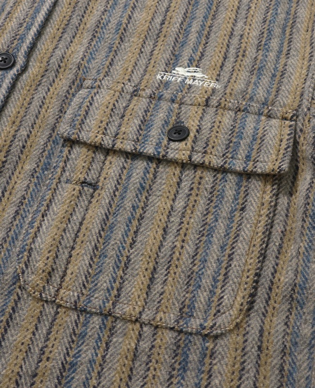 クリフメイヤー[公式] ブランケットCPOネルシャツ MENS 2615104