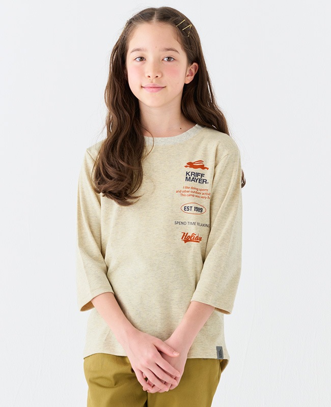 クリフメイヤー[公式] カラッと七分袖T(縦ロゴ) KIDS J2437836