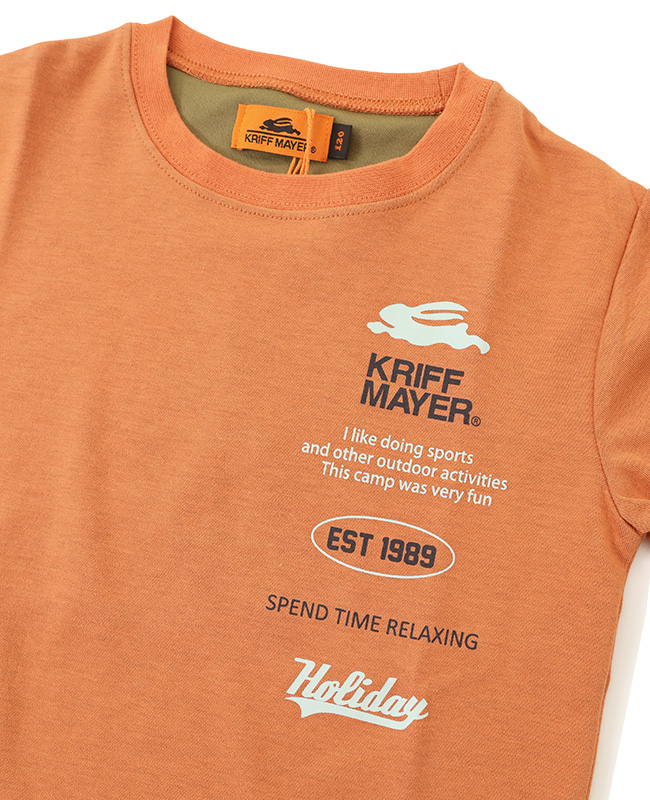 クリフメイヤー[公式] カラッと七分袖T(縦ロゴ) KIDS J2437836