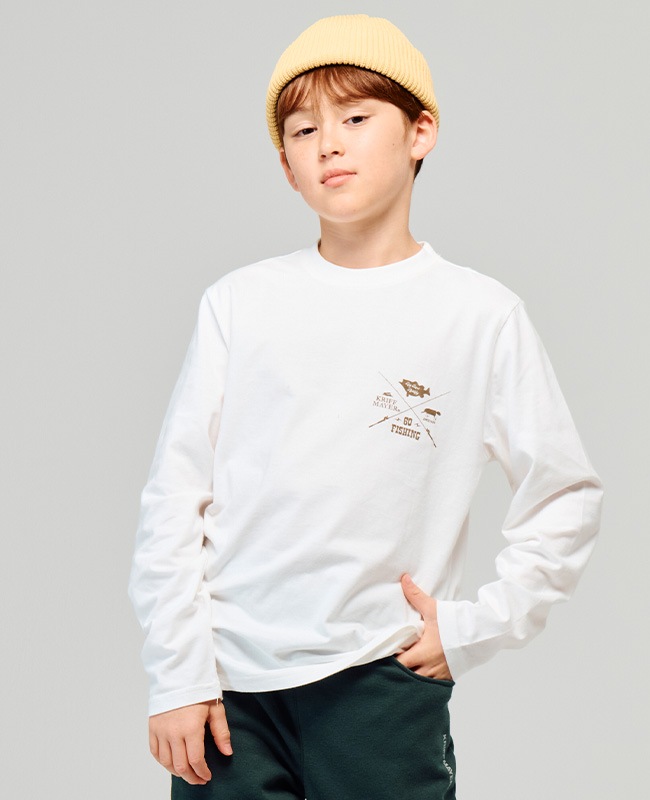 クリフメイヤー[公式] 外遊びイラストロンT(釣り) KIDS J2517854