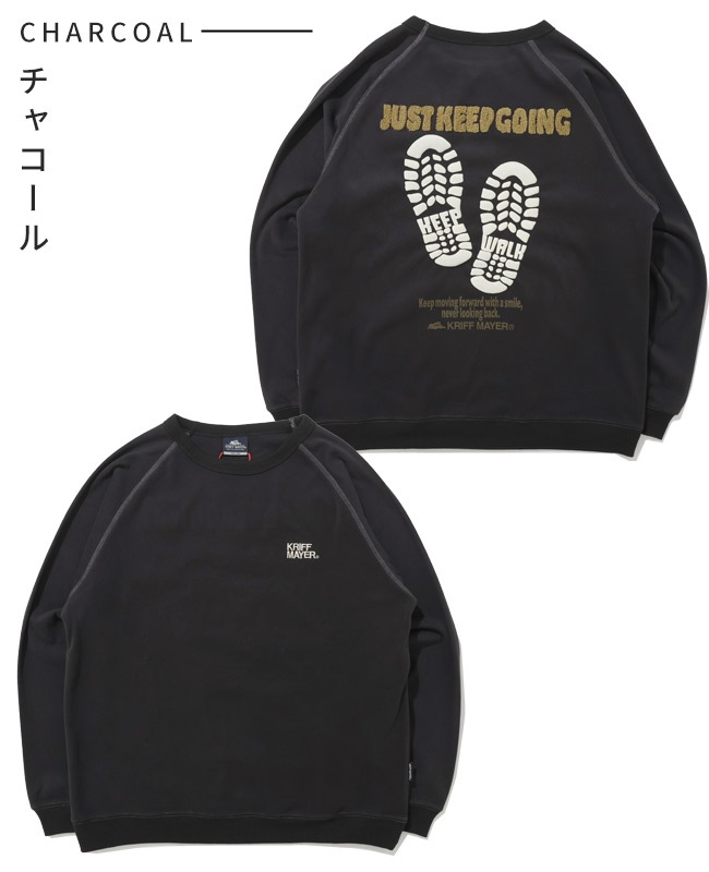 クリフメイヤー[公式] もちのび刺繍ラグランロンT(足跡) MENS 2615601