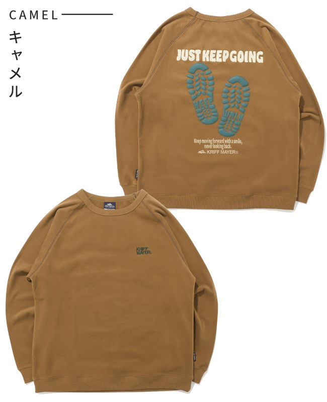 クリフメイヤー[公式] もちのび刺繍ラグランロンT(足跡) MENS 2615601