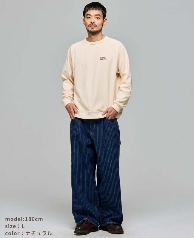 クリフメイヤー[公式] もちのび刺繍ラグランロンT(足跡) MENS 2615601