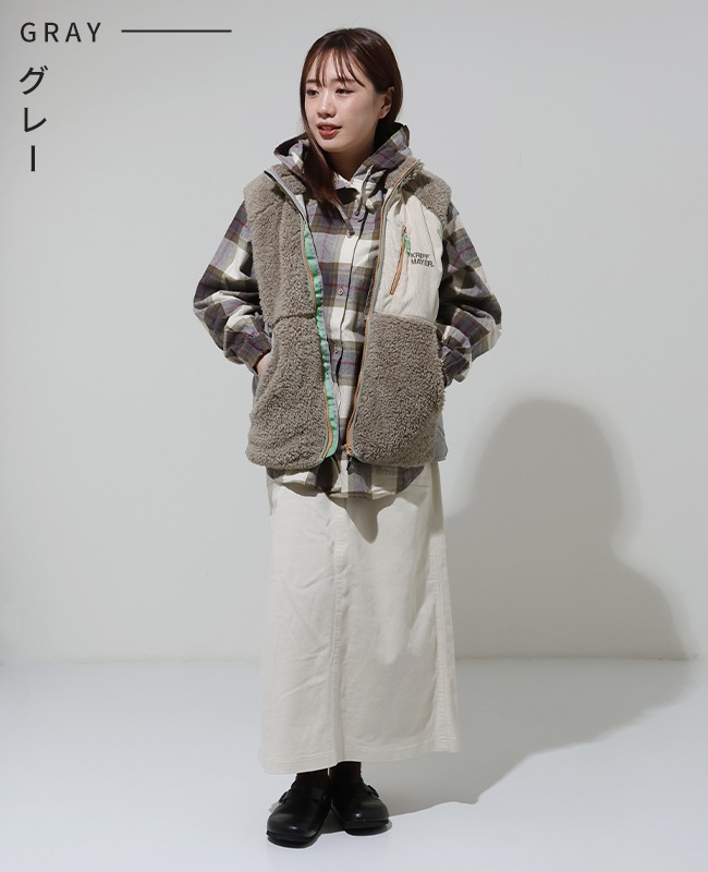 クリフメイヤー[公式] シャギーボアベスト LADYS W2514410