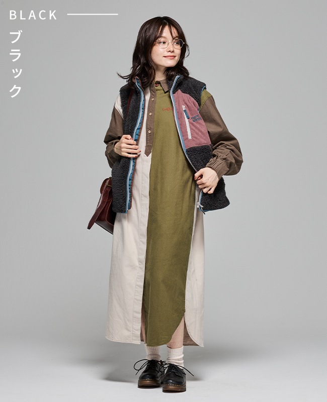 クリフメイヤー[公式] シャギーボアベスト LADYS W2514410