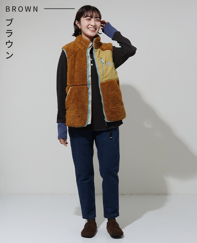 クリフメイヤー[公式] シャギーボアベスト LADYS W2514410