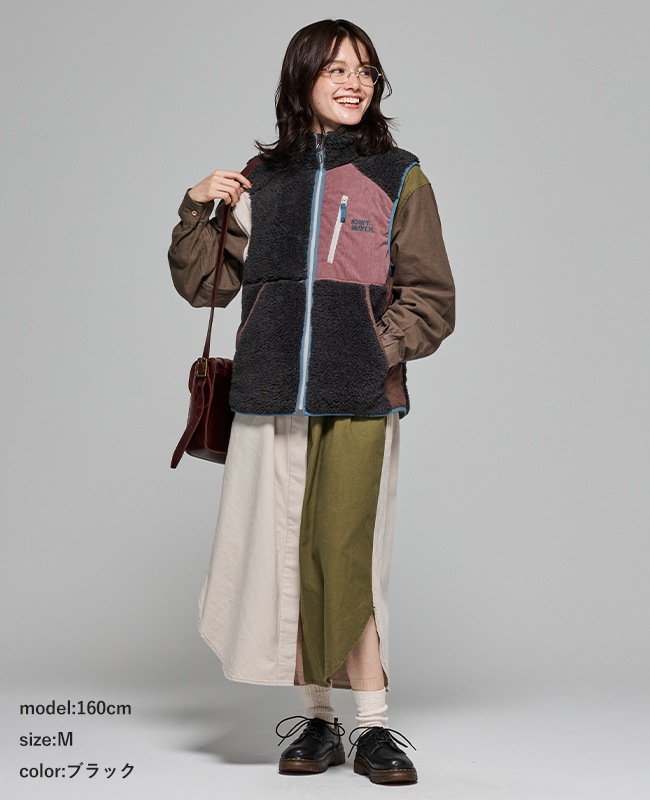 クリフメイヤー[公式] シャギーボアベスト LADYS W2514410