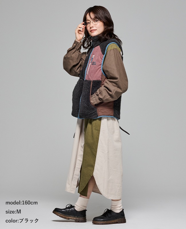 クリフメイヤー[公式] シャギーボアベスト LADYS W2514410