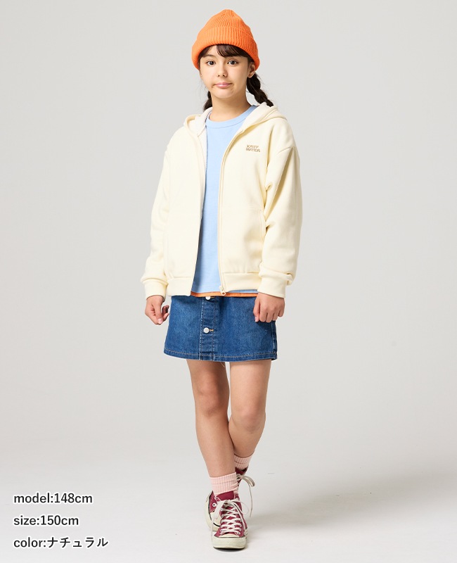 クリフメイヤー[公式] 裏シャギージップパーカー KIDS J2617837