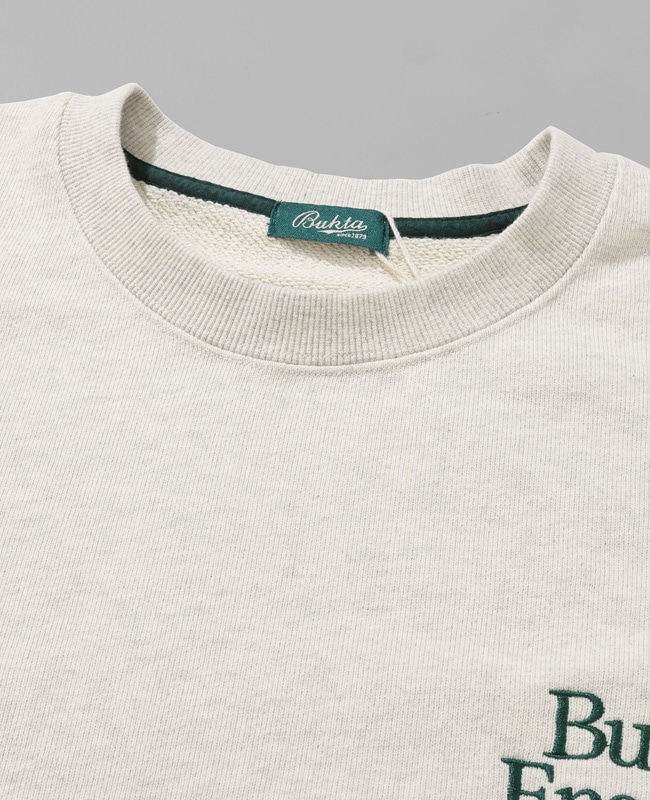 Bukta ヘビー裏毛刺繍クルー MENS BU2525801