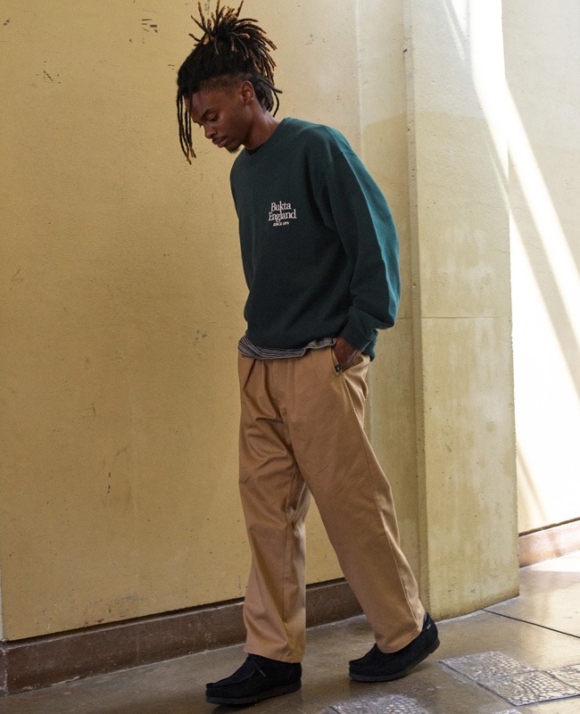 Bukta ヘビー裏毛刺繍クルー MENS BU2525801