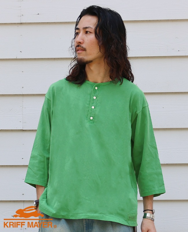 クリフメイヤー[公式] ピグメント七分袖ヘンリーTシャツ 2537204