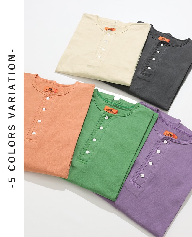 クリフメイヤー[公式] ピグメント七分袖ヘンリーTシャツ 2537204
