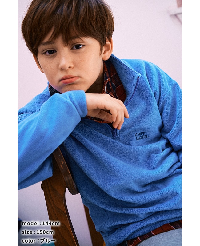 クリフメイヤー[公式] 超のびハーフジップ KIDS J2517104