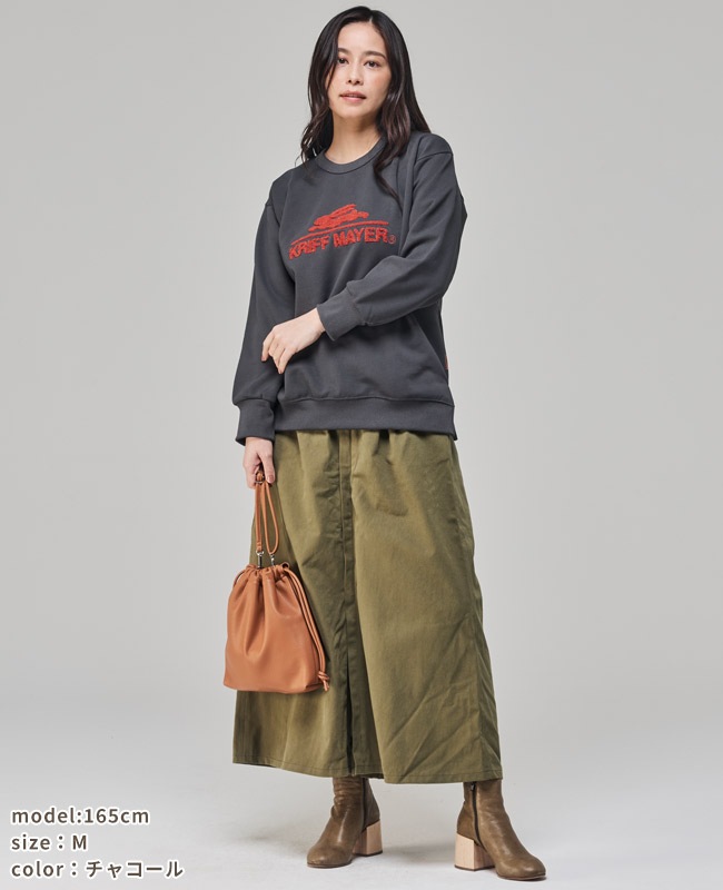 クリフメイヤー[公式] サガラ刺繍裏起毛クルー(ロゴ) LADYS W2527817