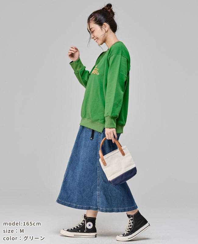 クリフメイヤー[公式] サガラ刺繍裏起毛クルー(ロゴ) LADYS W2527817