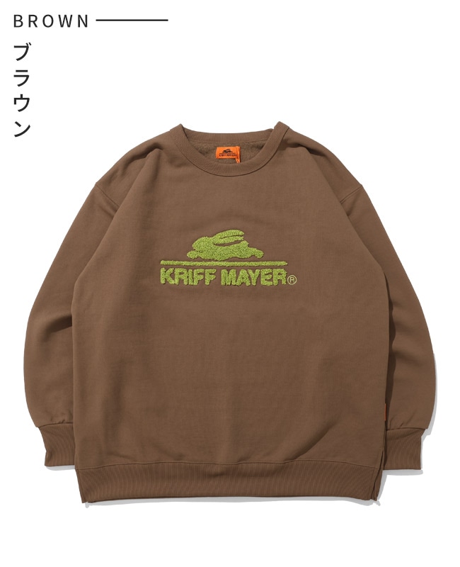 クリフメイヤー[公式] サガラ刺繍裏起毛クルー(ロゴ) LADYS W2527817