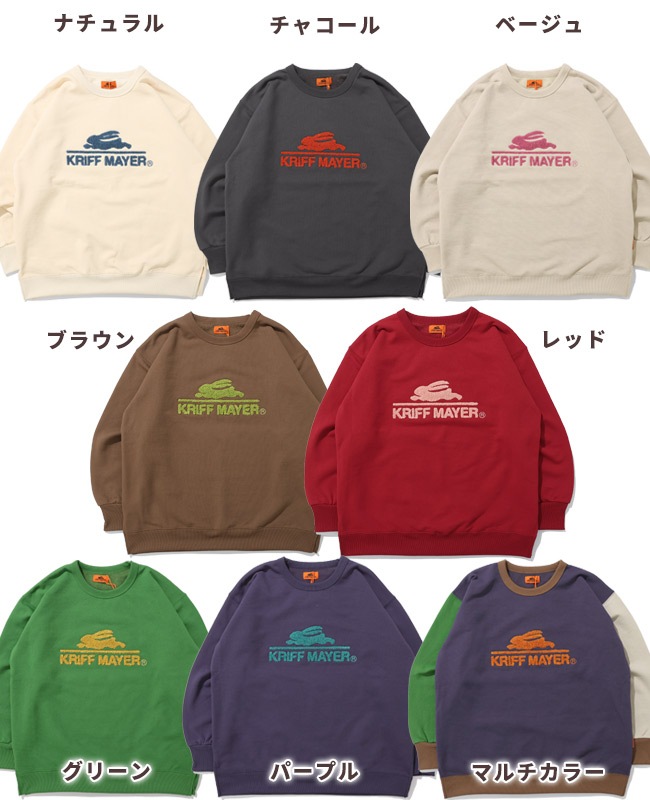 クリフメイヤー[公式] サガラ刺繍裏起毛クルー(ロゴ) LADYS W2527817