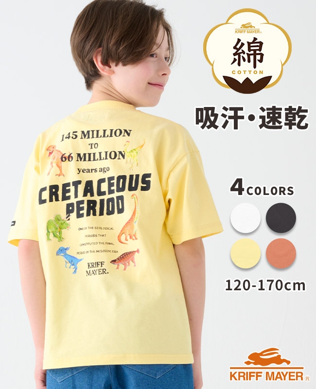 クリフメイヤー[公式] カラフルバックプリントT(恐竜) KIDS J2447852