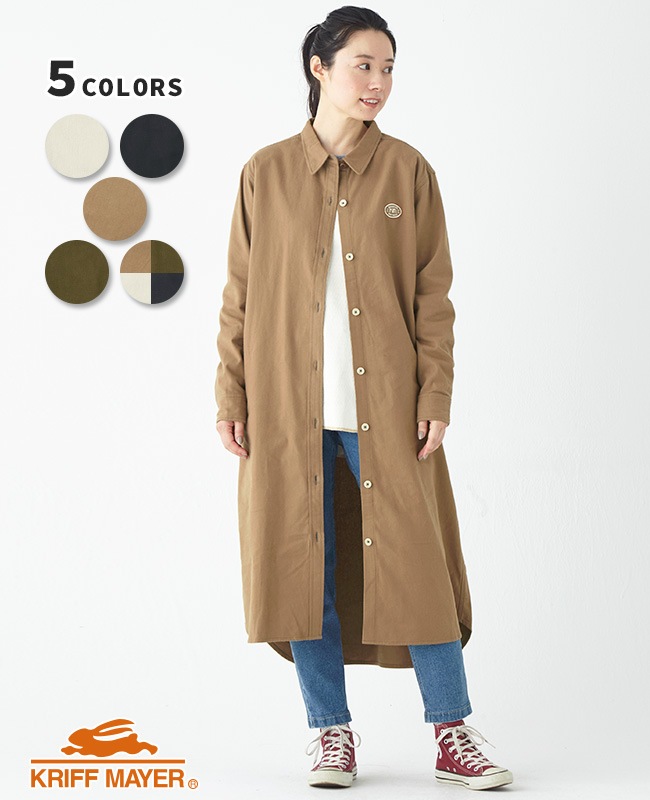 新作人気モデル クリフメイヤー[公式] ビエラ無地シャツワンピ LADYS 2413505L 服＆ファッション小物