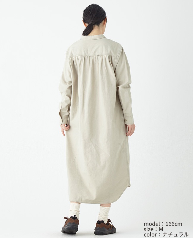 クリフメイヤー[公式] ビエラ無地シャツワンピ LADYS 2413505L