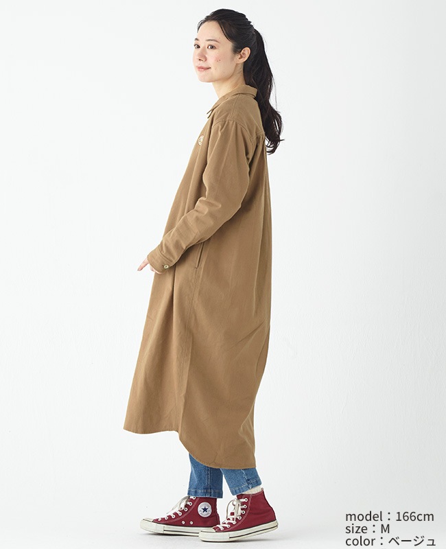 クリフメイヤー[公式] ビエラ無地シャツワンピ LADYS 2413505L