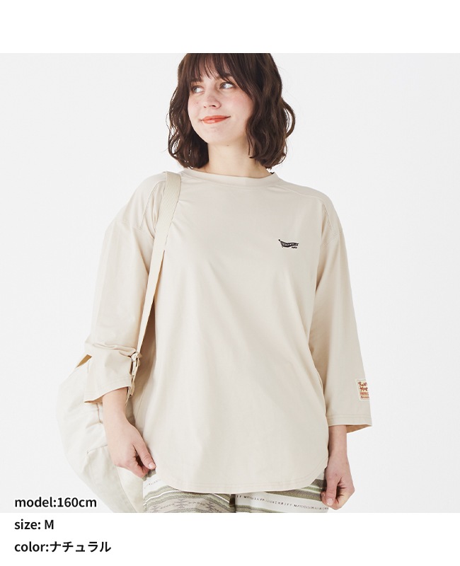 クリフメイヤー[公式] UVカット7分袖ゆるT LADYS W2447835